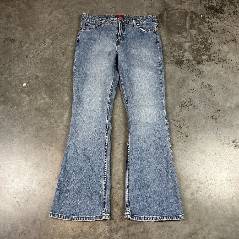 Retro Mossimo Women's Blue Flared Stretch Jeans